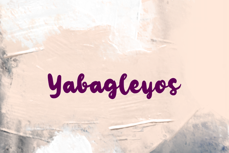 Preview of y  Yabagleyos Font