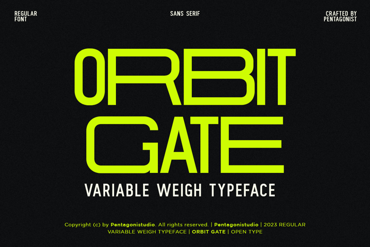 Orbit Gate Font