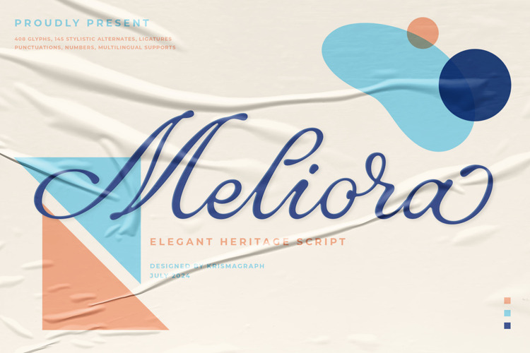 Preview of Meliora Font