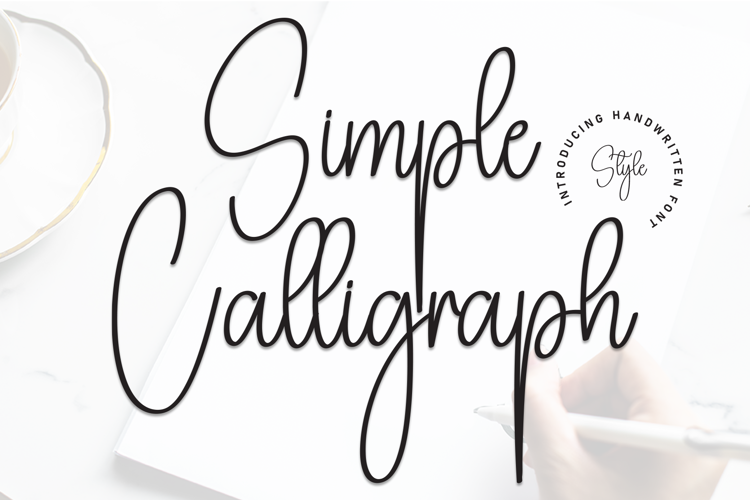 Preview of Simple Calligraph Font