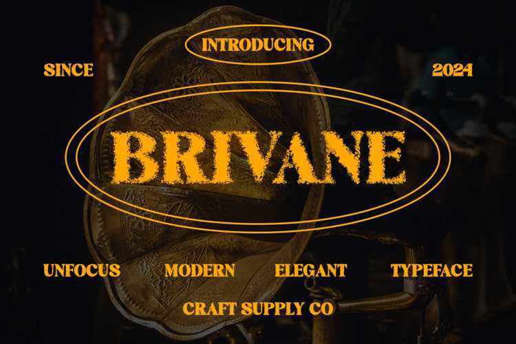 Brivane Unfocus Font