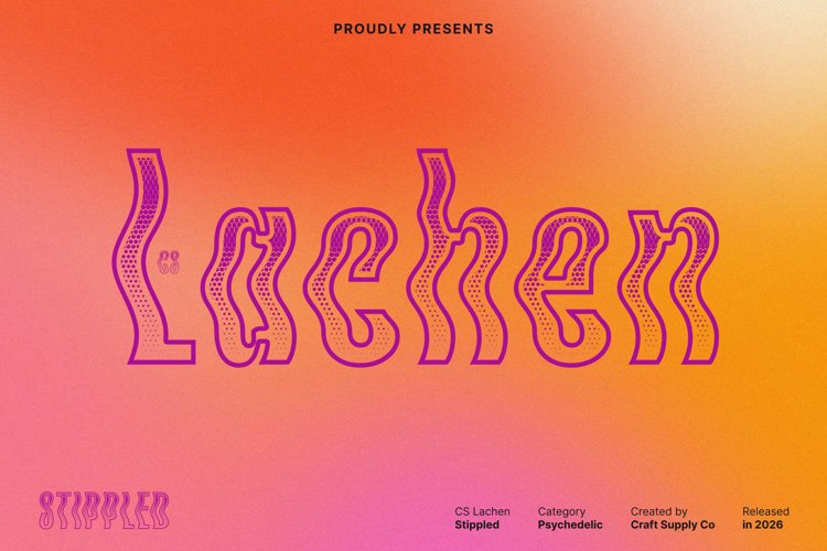 Preview of CS Lachen Stippled Font