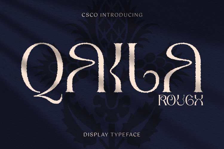 Preview of Qaila Rough Font