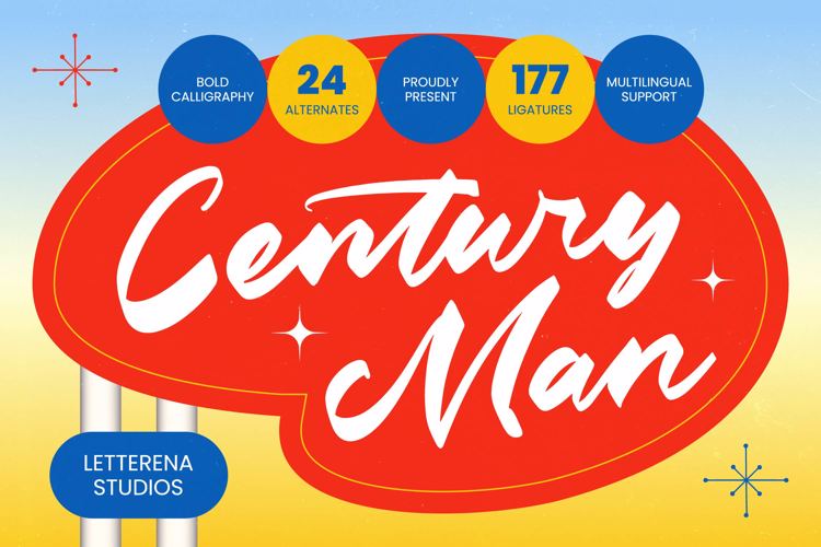 Preview of Century Man VERSION Font
