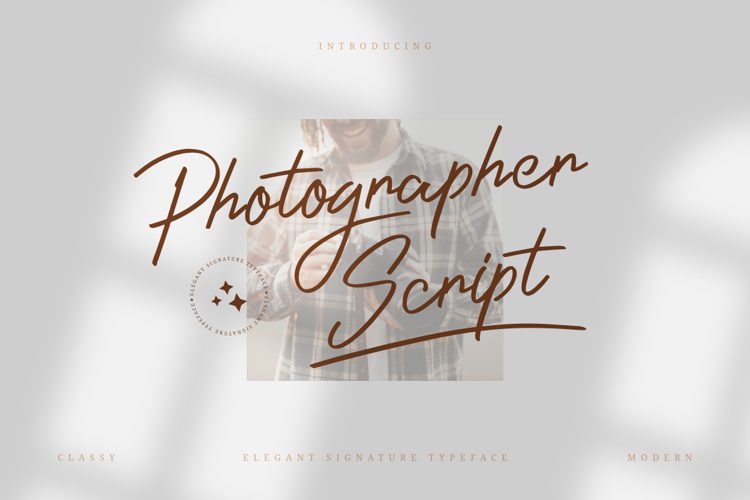 Photographer _ Script Font