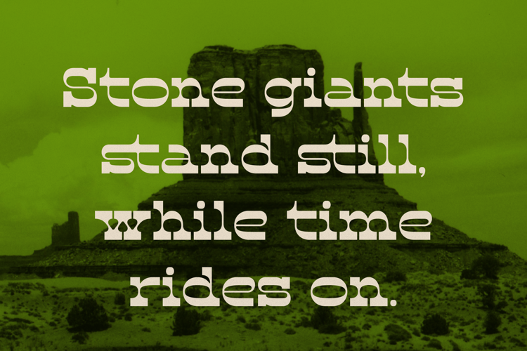 Preview of Abron Clinton Inline Font