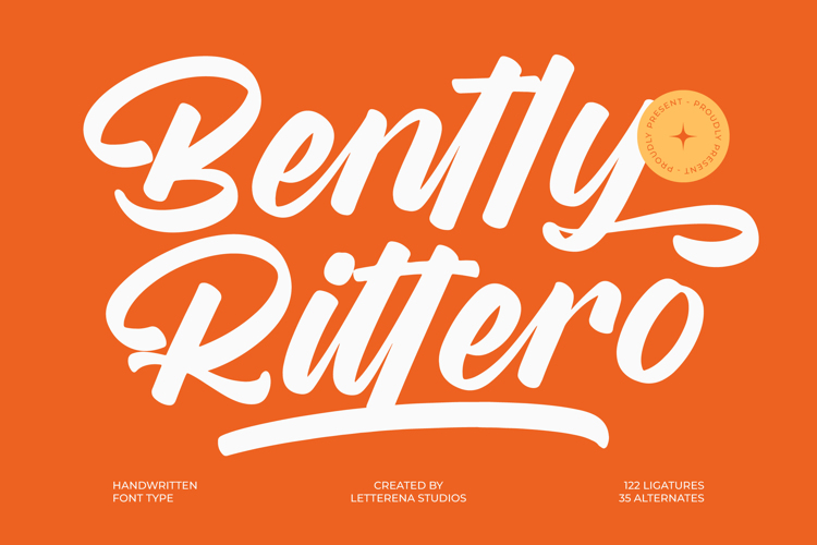 Preview of Bently Rittero VERSION Font