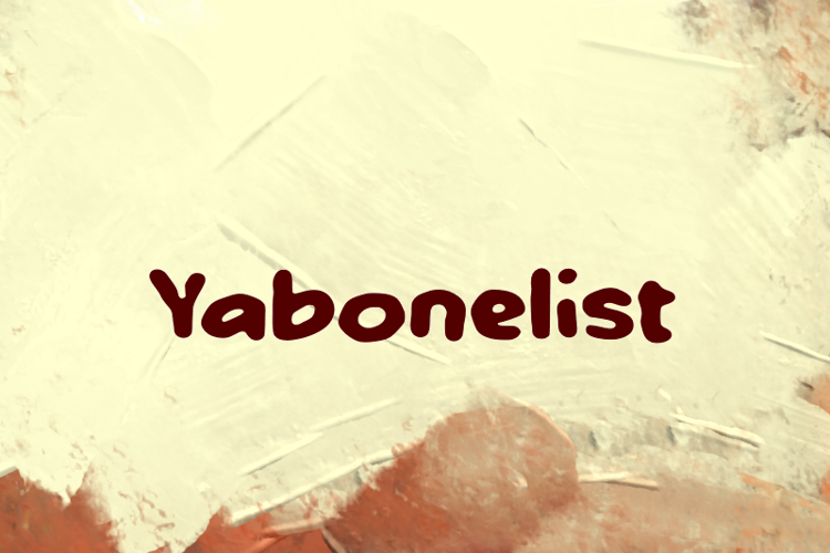 Preview of y  Yabonelist Font