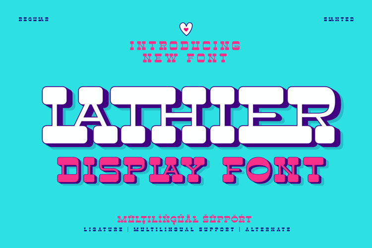 LATHIER Trial Font