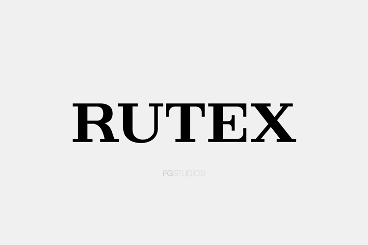 Rutex Font