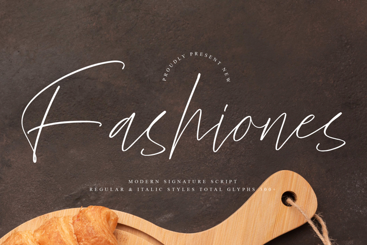 Preview of Fashiones Font