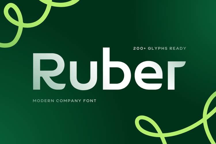 Preview of Ruber Font