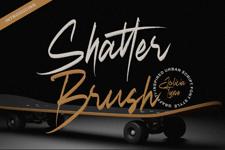 Shatter Brush Font