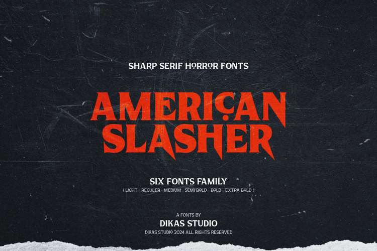 American Slasher Font