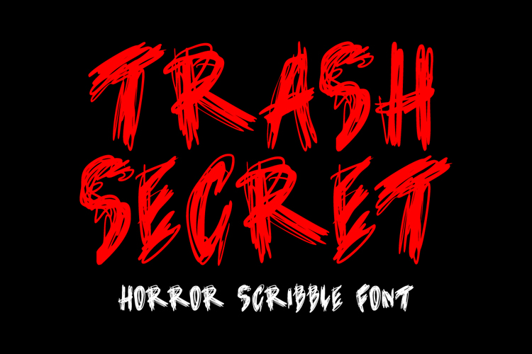 Trash Secret Font