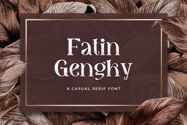 Fatin Gengky Font