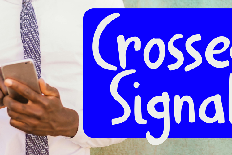 Crossed Signals Font