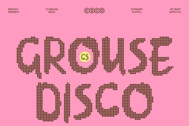 Preview of CS Grouse Disco Font