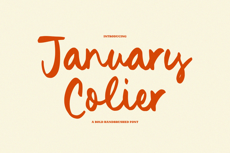 Preview of January Colier Font