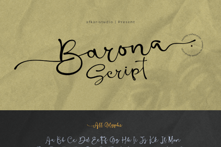Barona Script Font