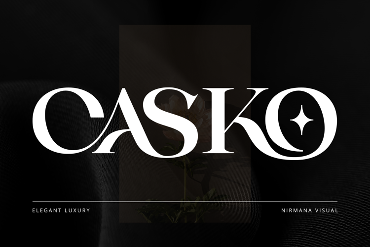 Preview of Casko Luxury Font