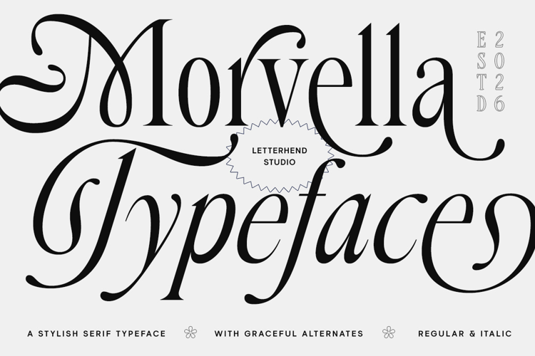 Preview of Morvella Font