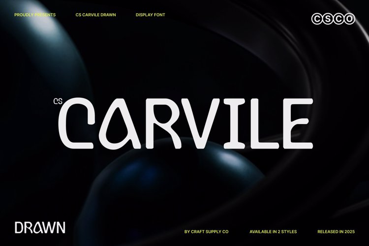 Preview of CS Carvile Drawn Font