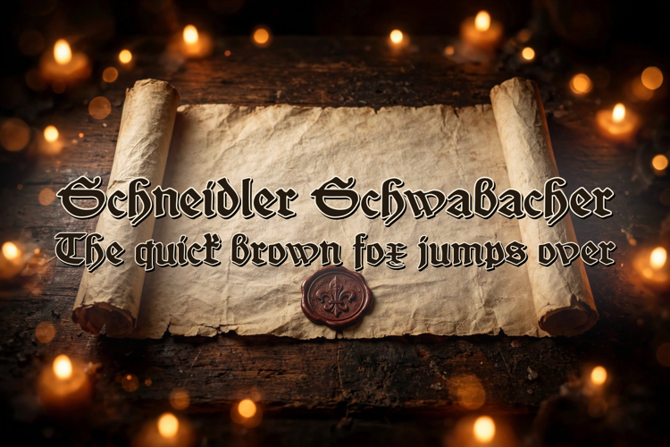 Preview of Schneidler Schwabacher Font