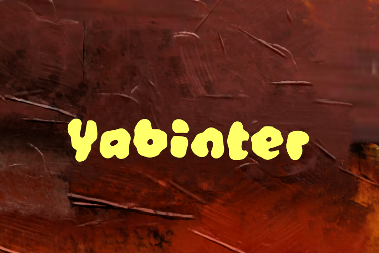 Preview of y  Yabinter Font
