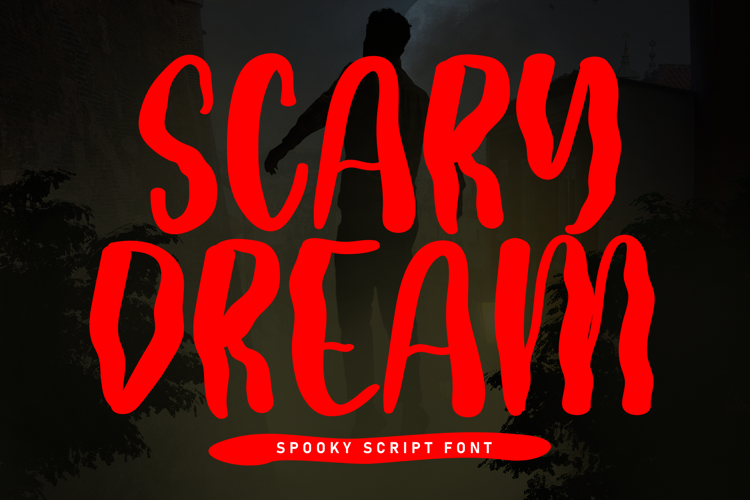 Preview of Scary Dream Font
