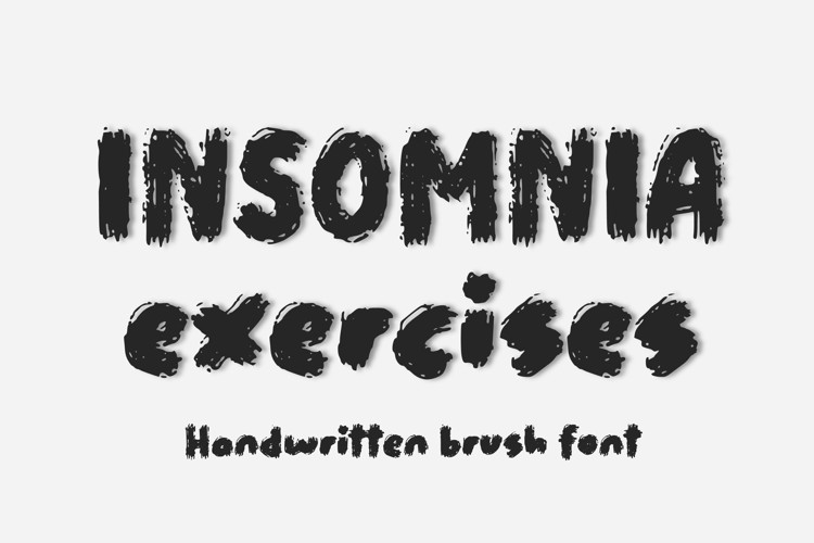 Preview of Insomnia Exercises Font
