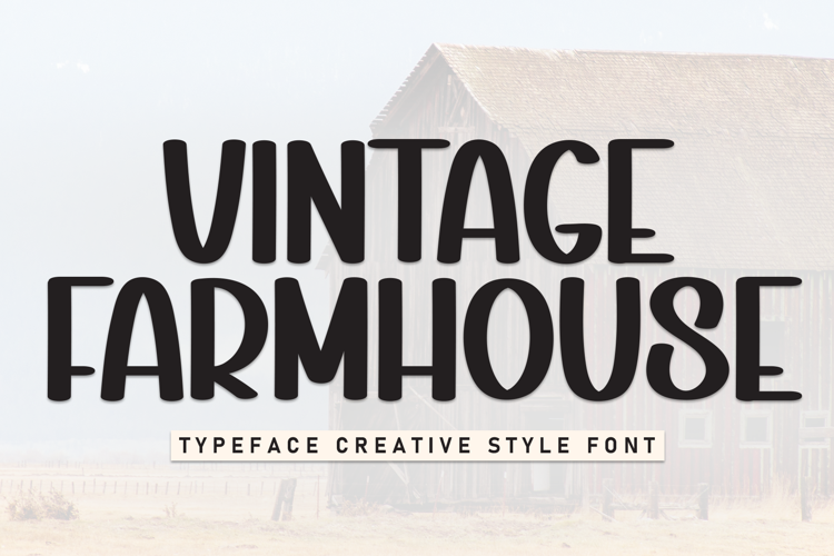 Preview of Vintage Farmhouse Font