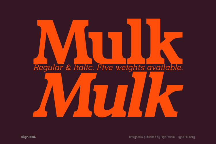 Preview of Mulk Font