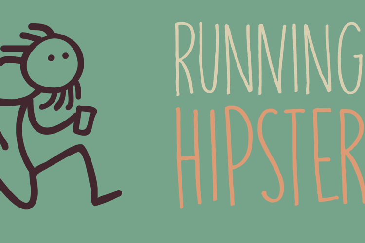 DK Running Hipster Font