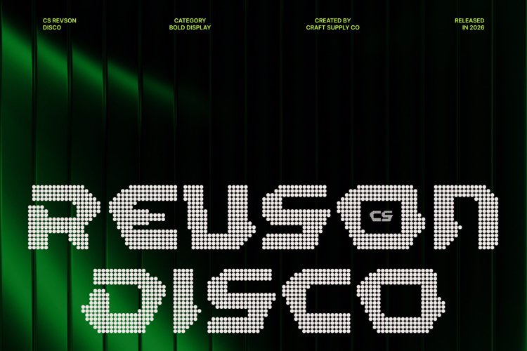 Preview of CS Revson Disco Font