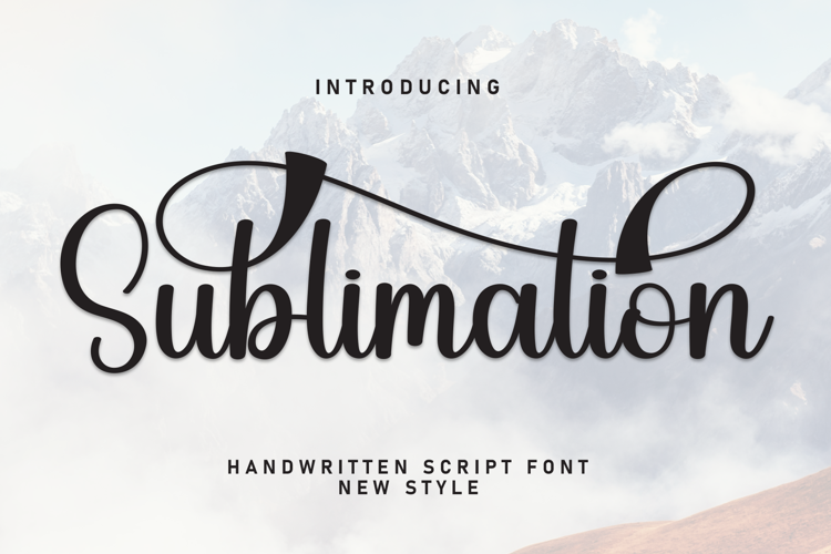 Preview of Sublimation Font