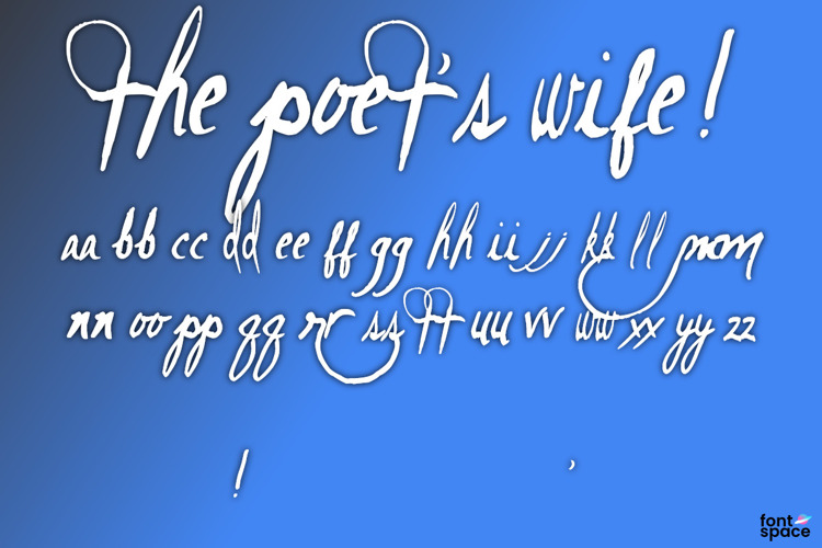 The Poet's Wife! Font