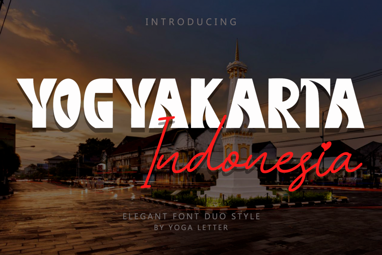 Yogyakarta Indonesia Font