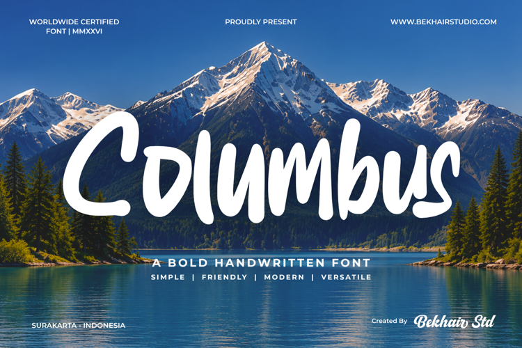 Preview of Columbus Font