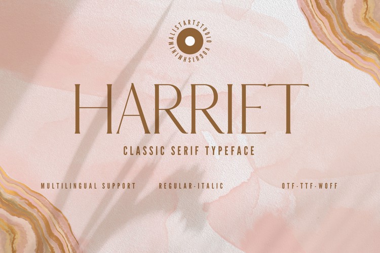 Preview of HARRIET Font
