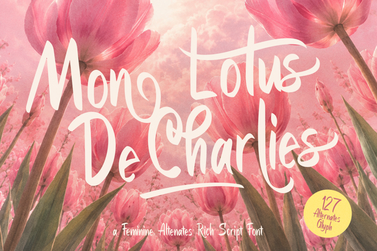Preview of Mon Lotus De Charlies Font