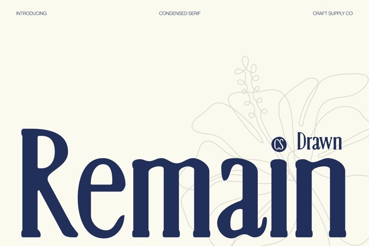 Preview of CS Remain Drawn Font