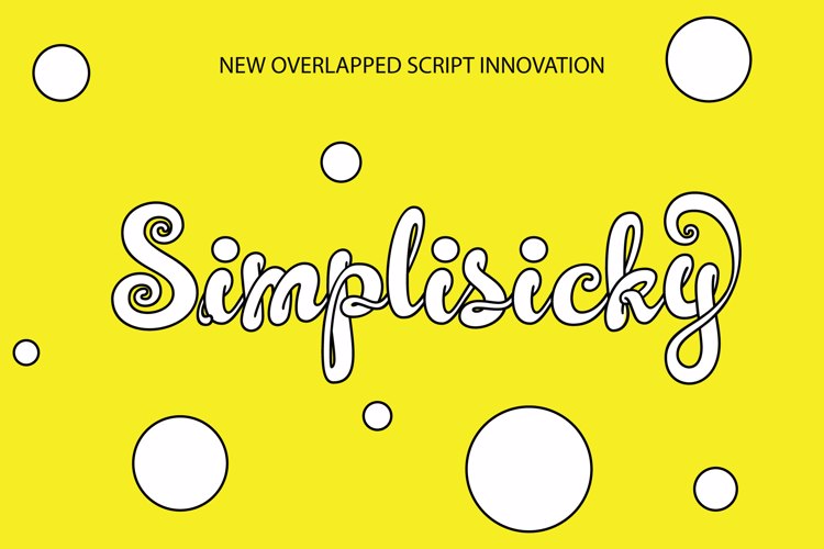 Simplisicky | 3D Layered Script Font