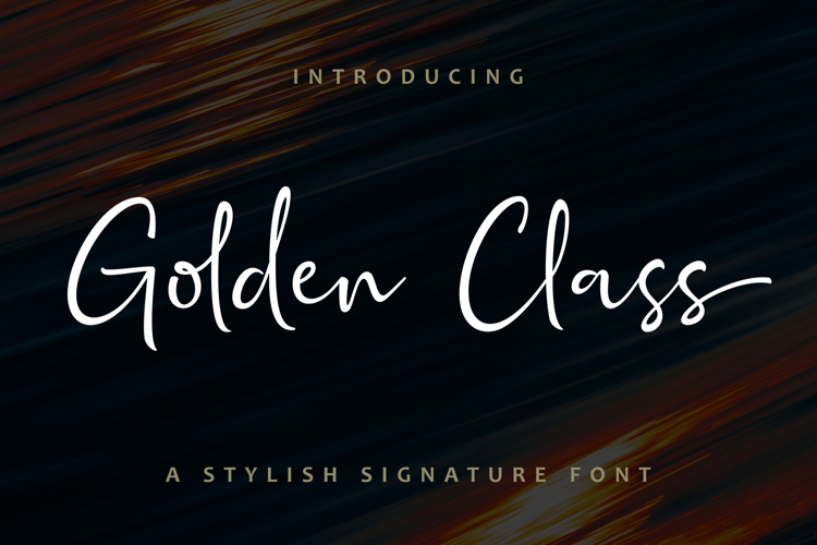 Golden Class Script Font