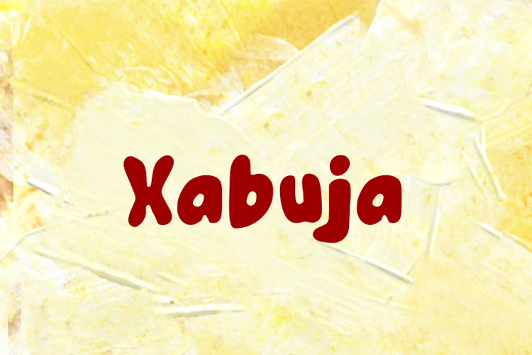 Preview of x  Xabuja Font