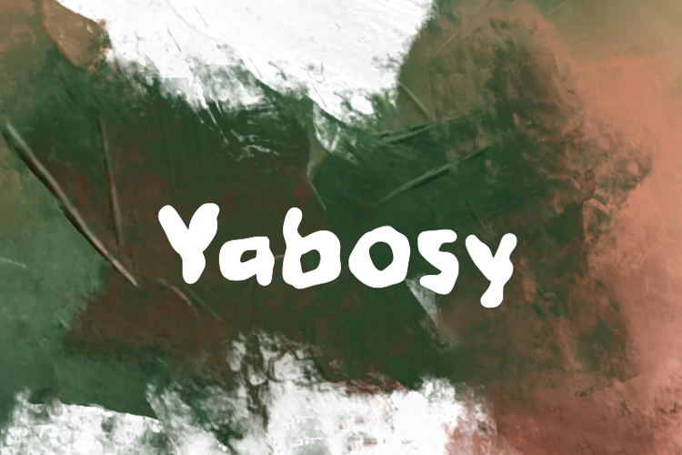 Preview of y  Yabosy Font