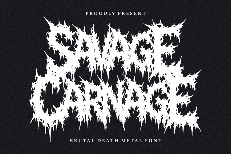Preview of Savage Carnage Font