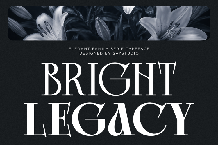 Preview of Bright Legacy Font