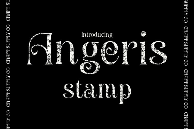 Preview of Angeris Stamp Font