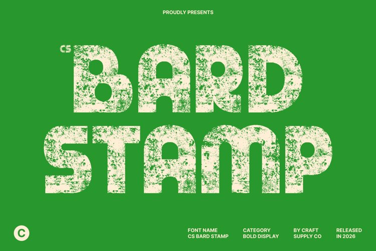 Preview of CS Bard Stamp Font